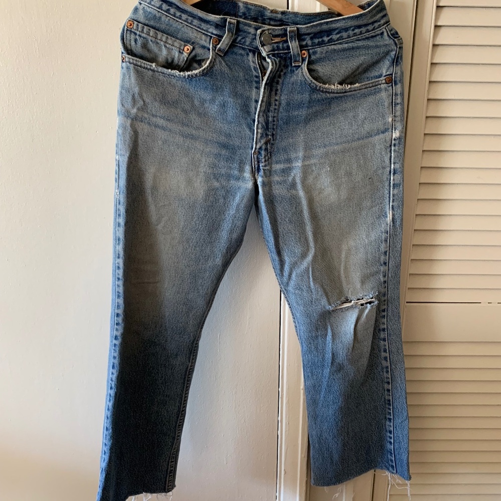 Levi’s light wash 517 boot cut jeans